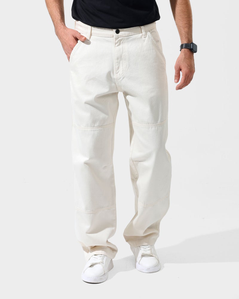 Dott Men’s Washed Denim Pants – Baggy Fit - Image 1